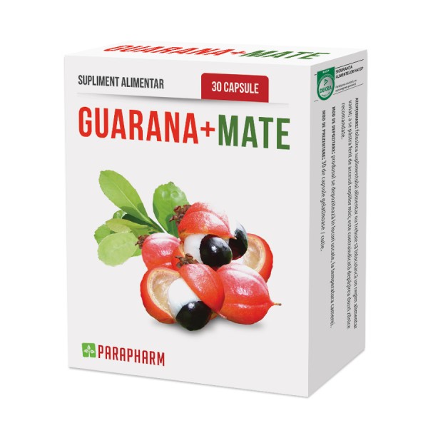 Guarana + mate Parapharm – 30 capsule driedfruits.ro/ Capsule si comprimate